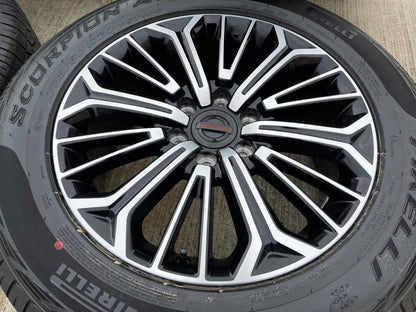 20" Nissan Titan PRO-4X Armada OEM wheels rims tires black 2024 2025 2026 NEW