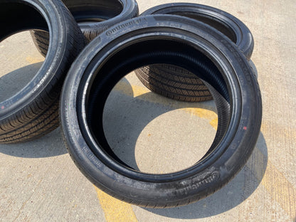 (4) 255/40/19 Continental Contipro Contact RX 96W M+S SL 255/40R19 tires NEW