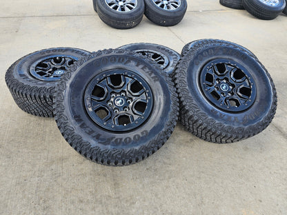 17" Ford Bronco SASQUATCH wheels rims BEADLOCK 10388 Ranger GOODYEAR M/T 35"
