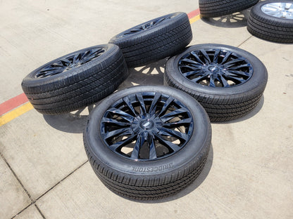 22" Cadillac Escalade OEM Black wheels rims 4873 95026 tires NEW