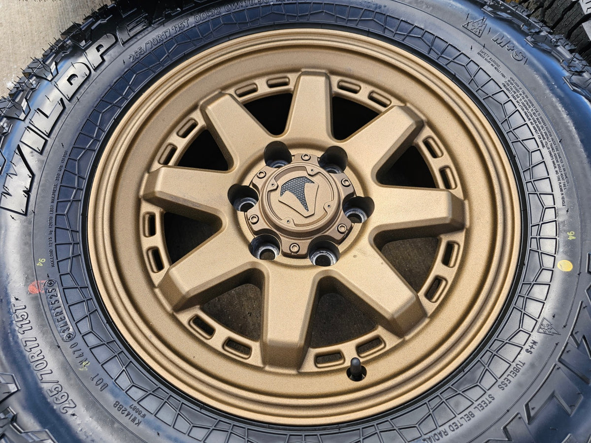 17" 4Runner Toyota Tacoma OEM BRONZE wheels rims FJ FALKEN WILDPEAK A/T4 NEW