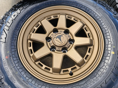 17" 4Runner Toyota Tacoma OEM BRONZE wheels rims FJ FALKEN WILDPEAK A/T4 NEW