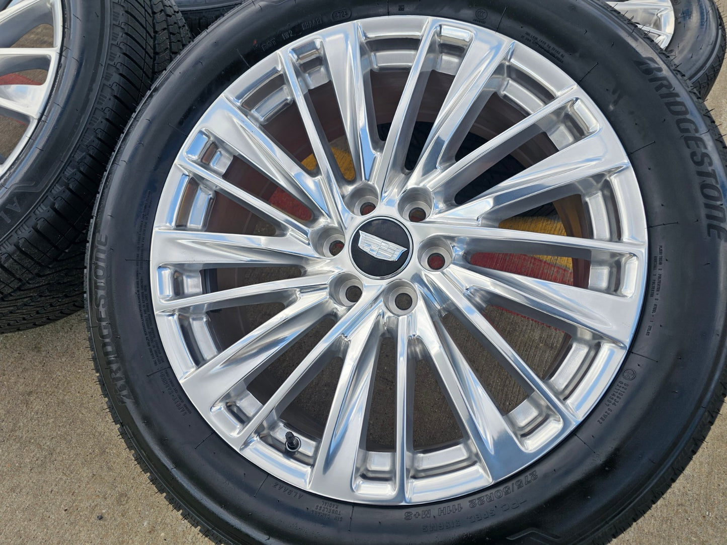 22" Cadillac Escalade Platinum OEM wheels rims tires 2024 2025 2026 2027 NEW