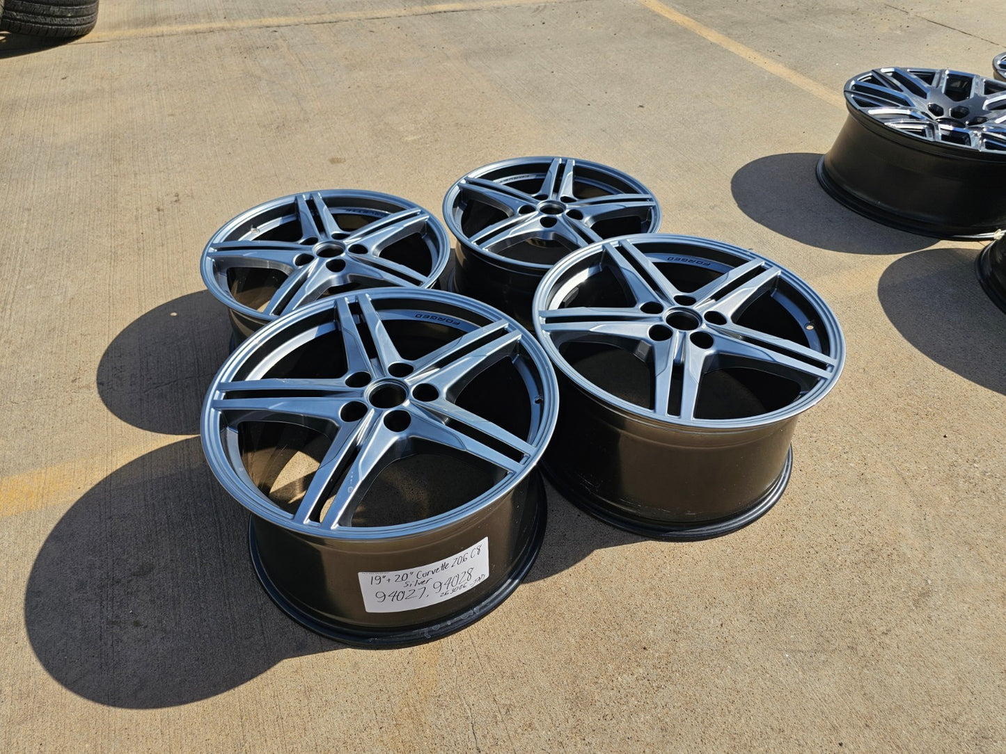19" + 20" Chevy Corvette Z06 C8 OEM FORGED 94027 94028 wheels rims 2024 2026 NEW