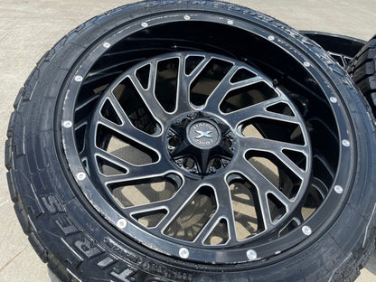 22x12 XTREME FORCE XF- 8 Chevy Silverado Ford F-150 RAM wheels rims 6x139 6x135