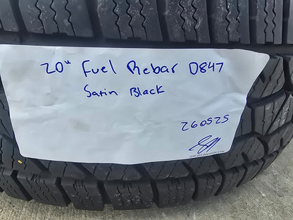 20x9 Fuel Rebar D847 Chevy Silverado RAM Tacoma wheels rims 6x139 6x5.5 tires