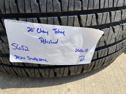 20" Chevy Silverado 1500 Tahoe Suburban OEM wheels rims 5652 BRIDGESTONE