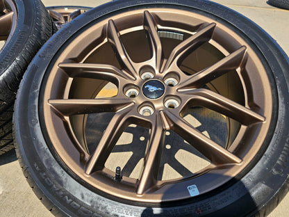 19" Ford Mustang GT Performance Track Pack OEM wheels rims Bronze 2025 TPMS NEW