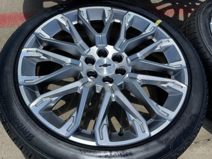 24" Chevy Tahoe LTZ GMC Yukon Sierra Denali OEM wheels rims tires 2025 2026 NEW