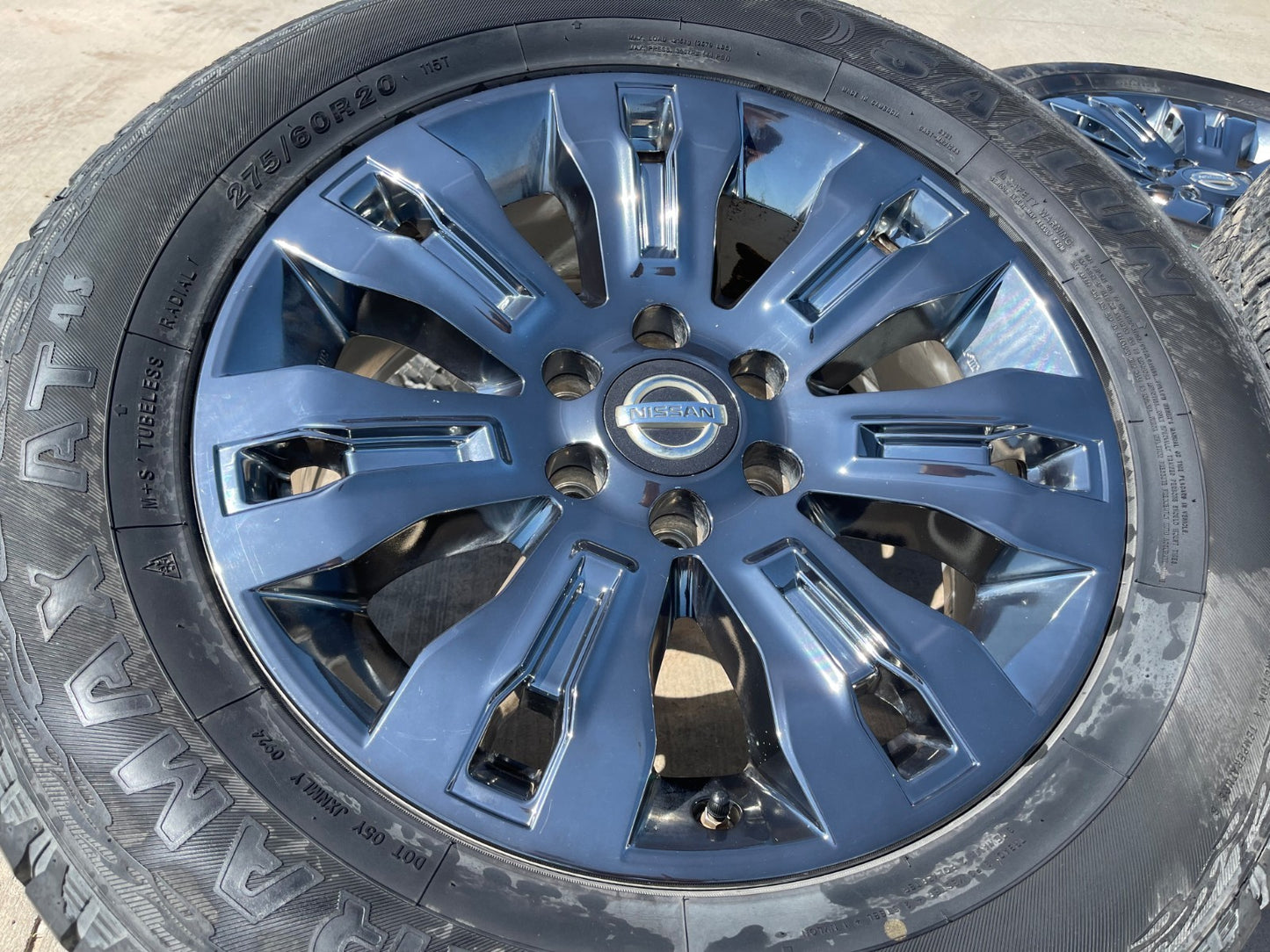 20" Nissan Titan Armada OEM 62704 wheels rims CHROME