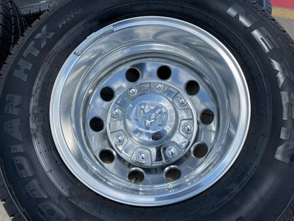 17" Dodge Ram 3500 Dually Laramie 8x200 wheels rims 2701 2702 OEM SET 2024 2025