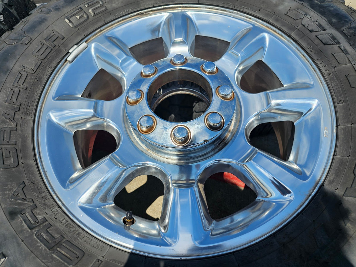 20" Ford F-250 F-350 OEM 3844 LARIAT rims wheels tires NITRO 35"