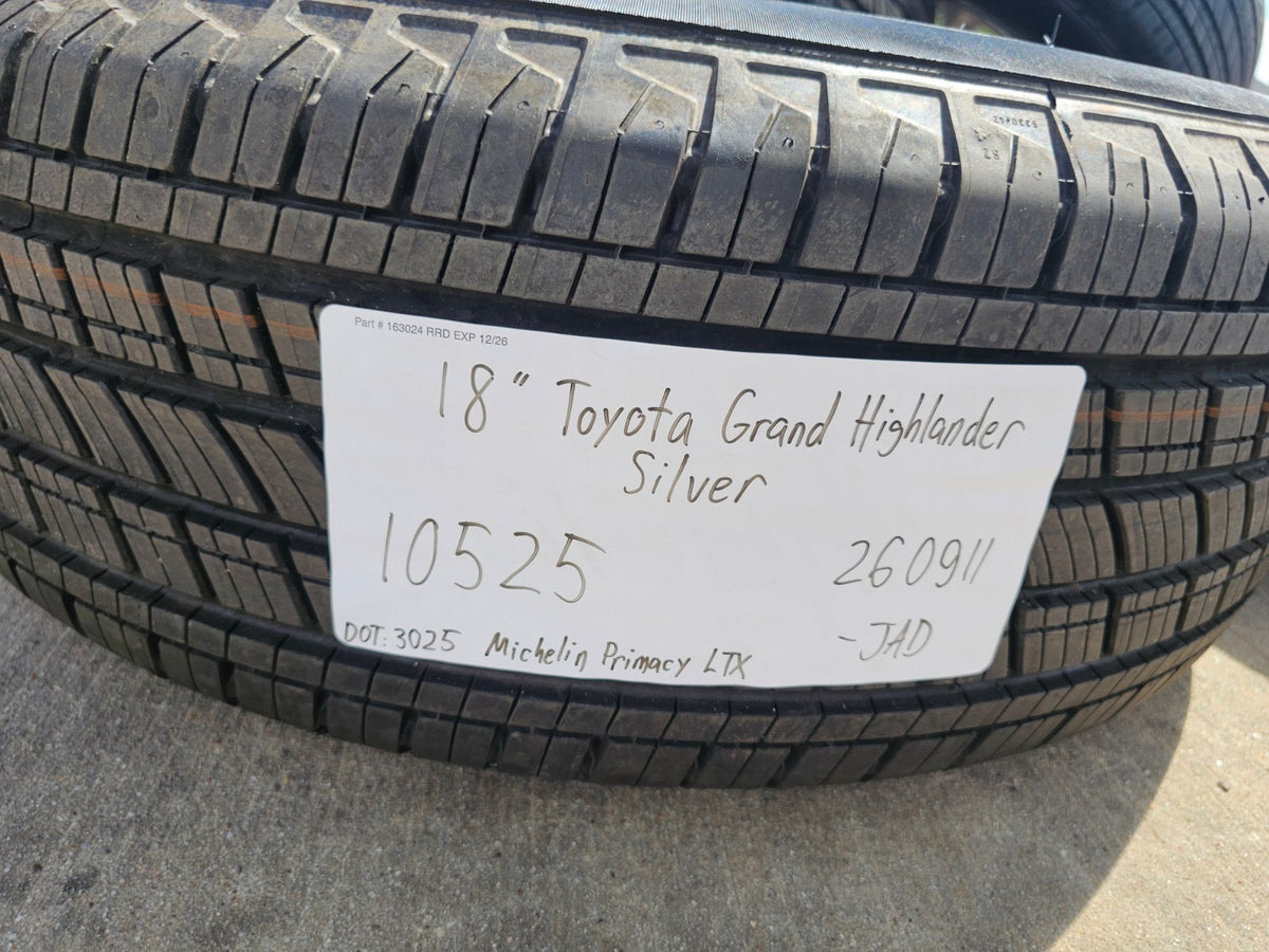 18" Toyota Grand Highlander OEM 10525 wheels rims Lexus TX350 SET MICHELIN NEW