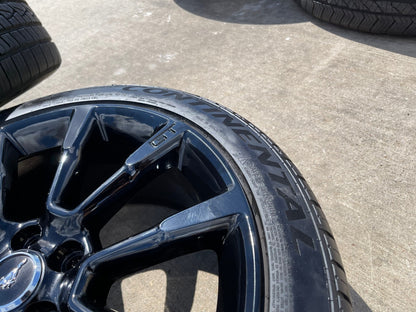 19" Ford Mustang Stealth GT OEM wheels rims 3863 tires CONTINENTAL