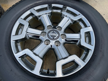 20" Nissan Titan XD OEM 62789 wheels rims tires CHROME MICHELIN