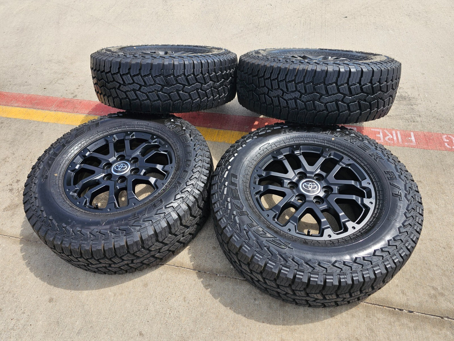 18" Toyota Tundra TRD OEM black wheels rims 75273 tires Sequoia 2024 2025 NEW