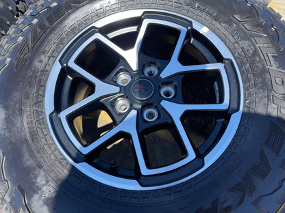 17" Jeep Wrangler Rubicon OEM 95730 9327 wheels rims Gladiator FALKEN AT 33" NEW