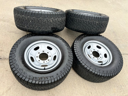 17" Ford F-250 F-350 OEM 3828 wheels rims tires A/T 33"