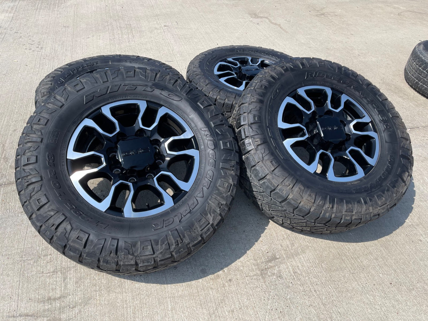 18" GMC Sierra AT4X Chevy Silverado 2500 3500 OEM 5949 wheels rims SET NITRO 34"