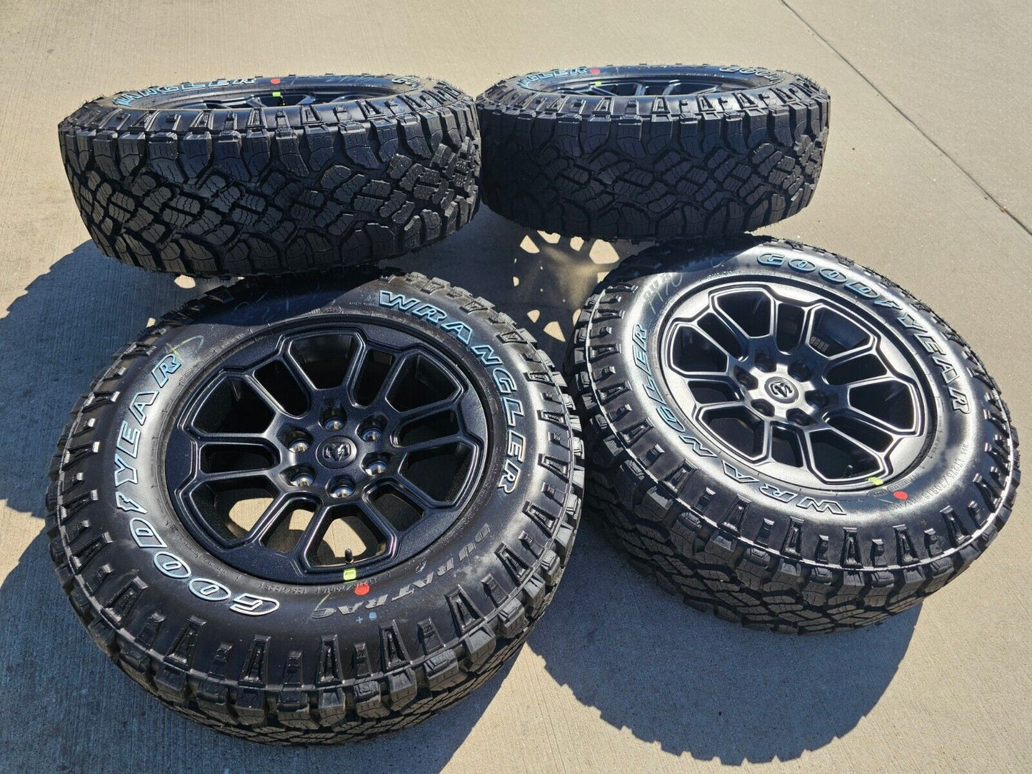 18" Dodge Ram 1500 Rebel Black OEM wheels rims 2023 2024 2025 NEW DURATRAC