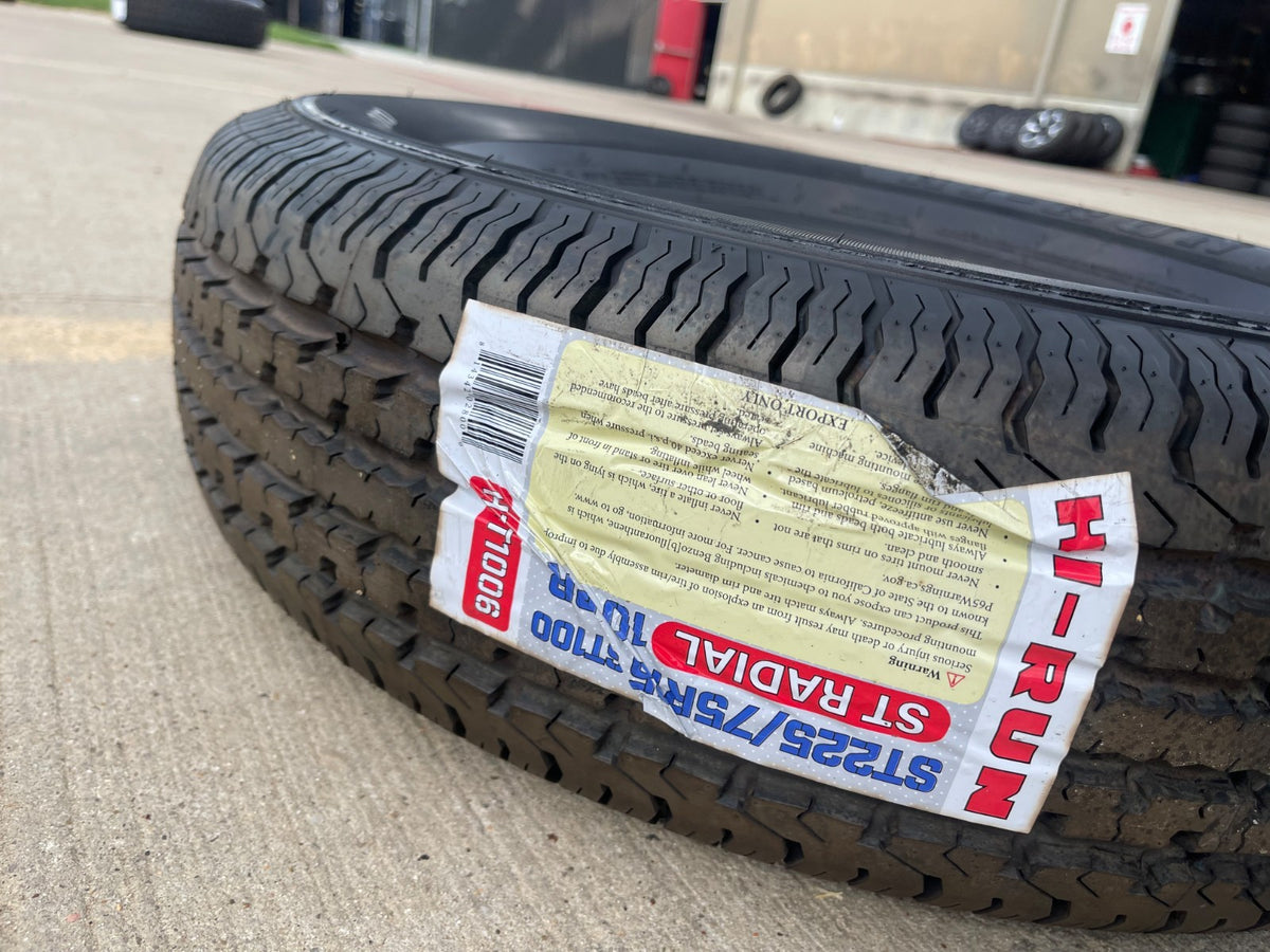 (1) 225/75/15 HI-RUN ST-100 Radial tire ST225/75R15 Trailer LT 10 ply LRE NEW