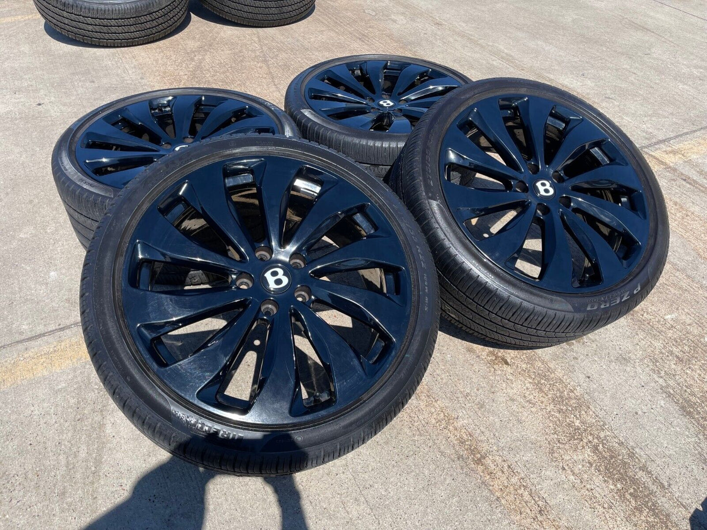 22" Bentley Continental GT AZURE OEM wheels rims black Mulliner Flying Spur