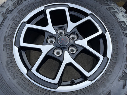 17" Jeep Wrangler Rubicon OEM 95730 9327 wheels rims Gladiator FALKEN MT 33" NEW