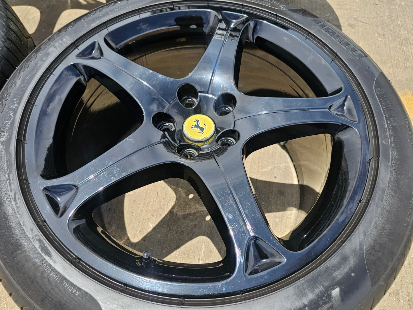 19" Ferrari California OEM 226000 226002 black wheels rims SET tires