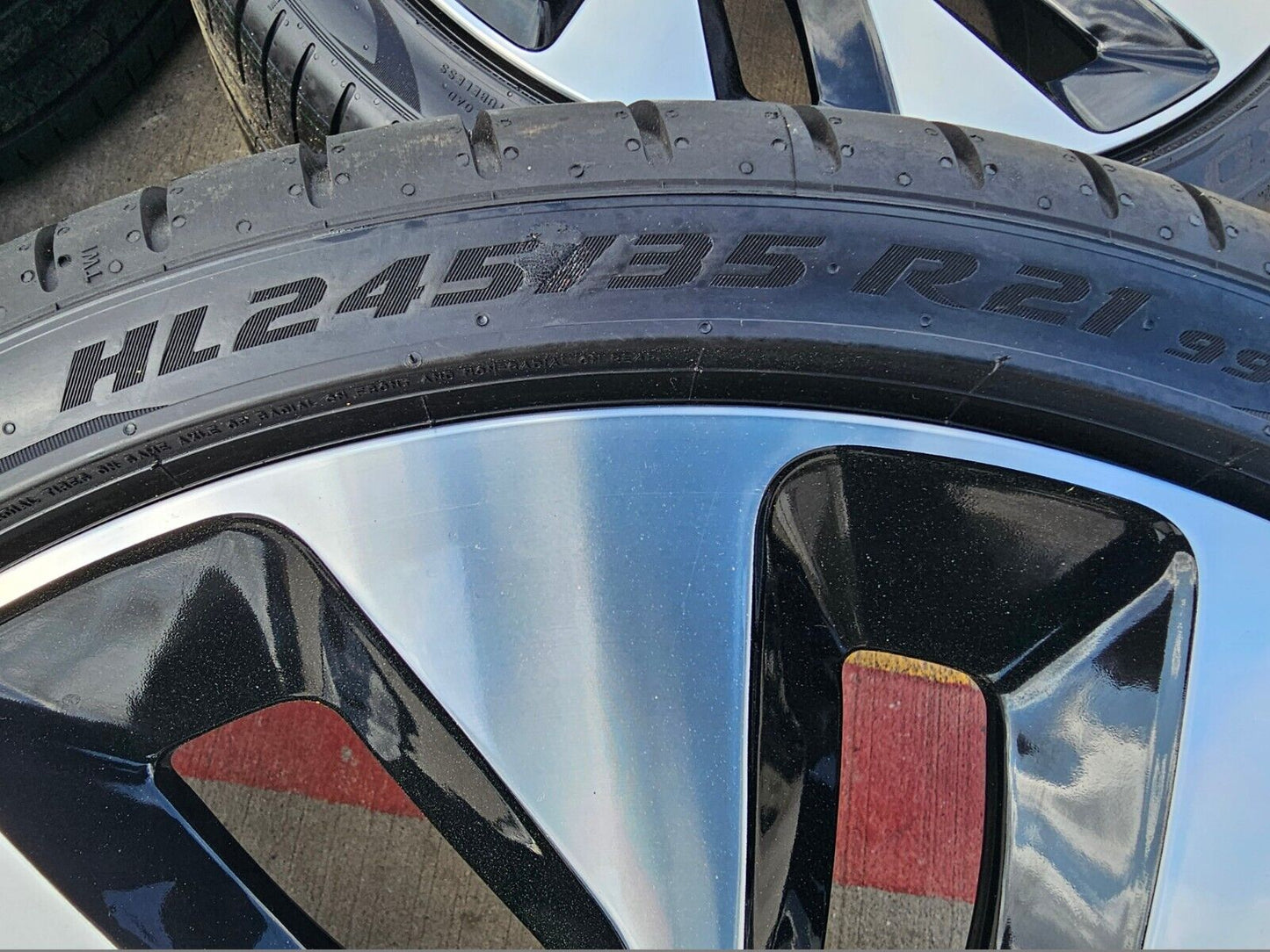 21" Lucid Air OEM Grand Touring black wheels rims tires 5x120 2023 2024 2025 NEW