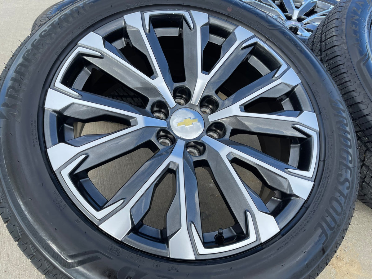 22" Chevy Tahoe Silverado Suburban OEM 14190 wheels rims SET 2025 2026 2027 NEW