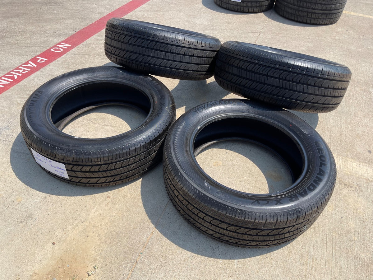 (4) 265/55/20 Yokohama Geolander X-CV tires 113V XL 265/55R20 TAKE OFFS SET NEW