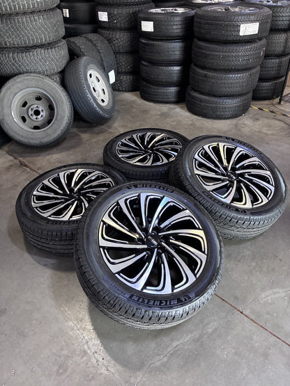 22" Lincoln Navigator OEM 10666 rims wheels BLACK LABEL MICHELIN NEW