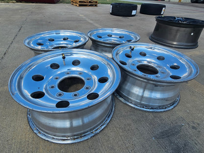 16" Ford F-250 F-350 Excursion OEM 3338 polished wheels rims SET