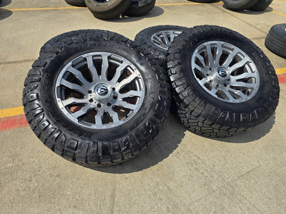 20x10 20" FUEL D693 Blitz Ford F-250 F-350 rims wheels tires 8x170 -18 NITRO 37"