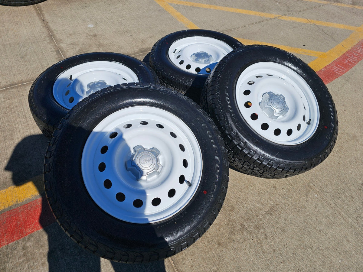 17" Ford Maverick Bronco Sport WHITE rims wheels 10415 OEM SET NEW BFG A/T