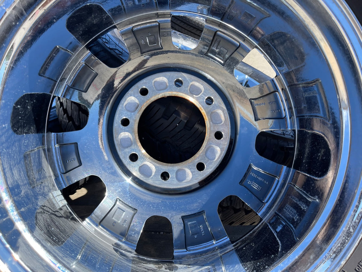 20" Ford F-250 F-350 OEM 10295 25085 10552 chrome wheels rims BRIDGESTONE SET
