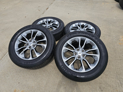 20" Jeep Grand Cherokee L OEM 2659 2660 wheels rims tires YOKOHAMA SET