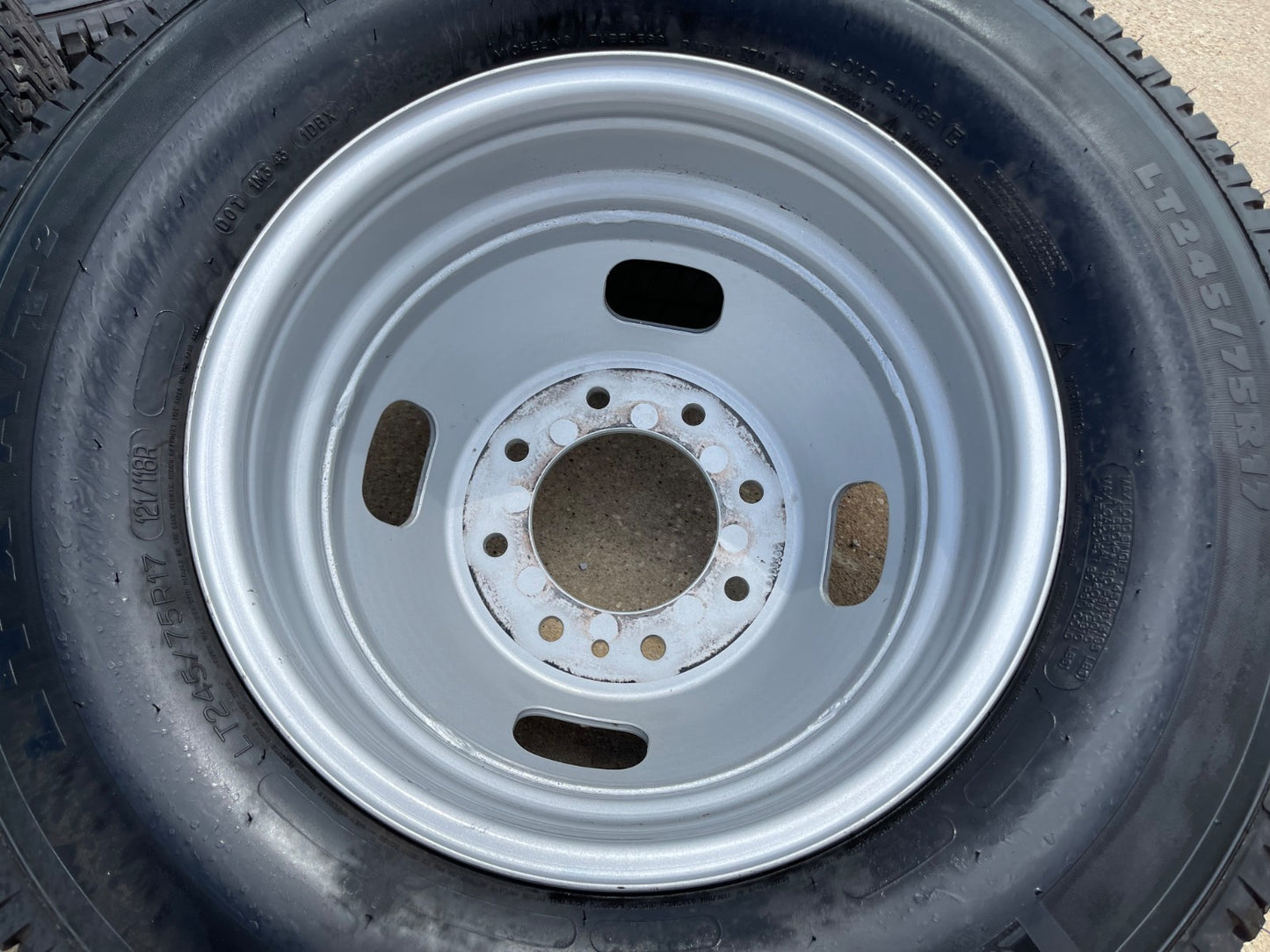 (6) 17" Ford F-350 Dually OEM rims wheels 3615 99016 tires SET MICHELIN A/T NEW