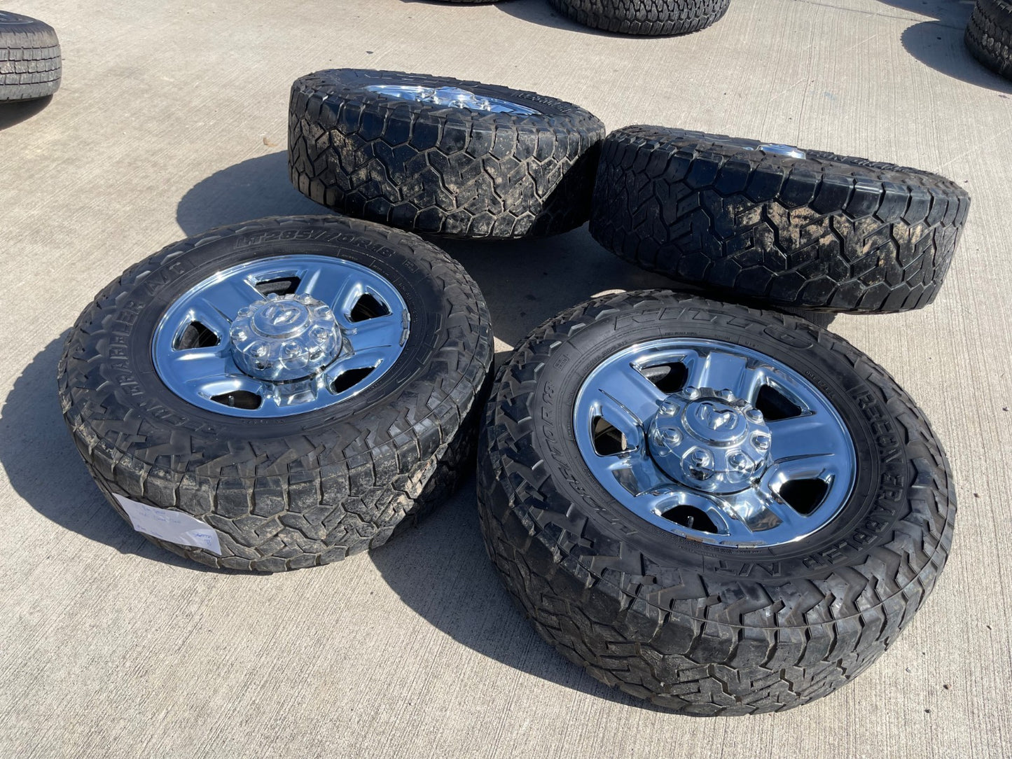 18" Dodge Ram 2500 3500 STEEL chrome OEM 2473 wheels rims NITRO