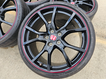 20" Honda Civic Type R OEM wheels rims 63692 tires CONTINENTAL