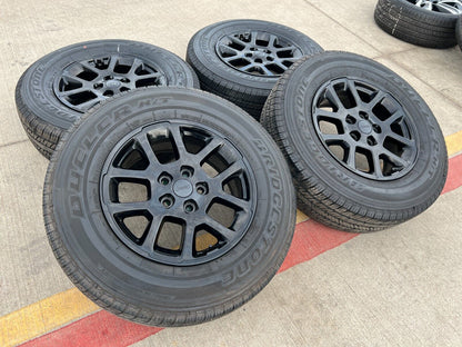 18" Jeep Gladiator Overland OEM black wheels rims Wrangler 9241 tires