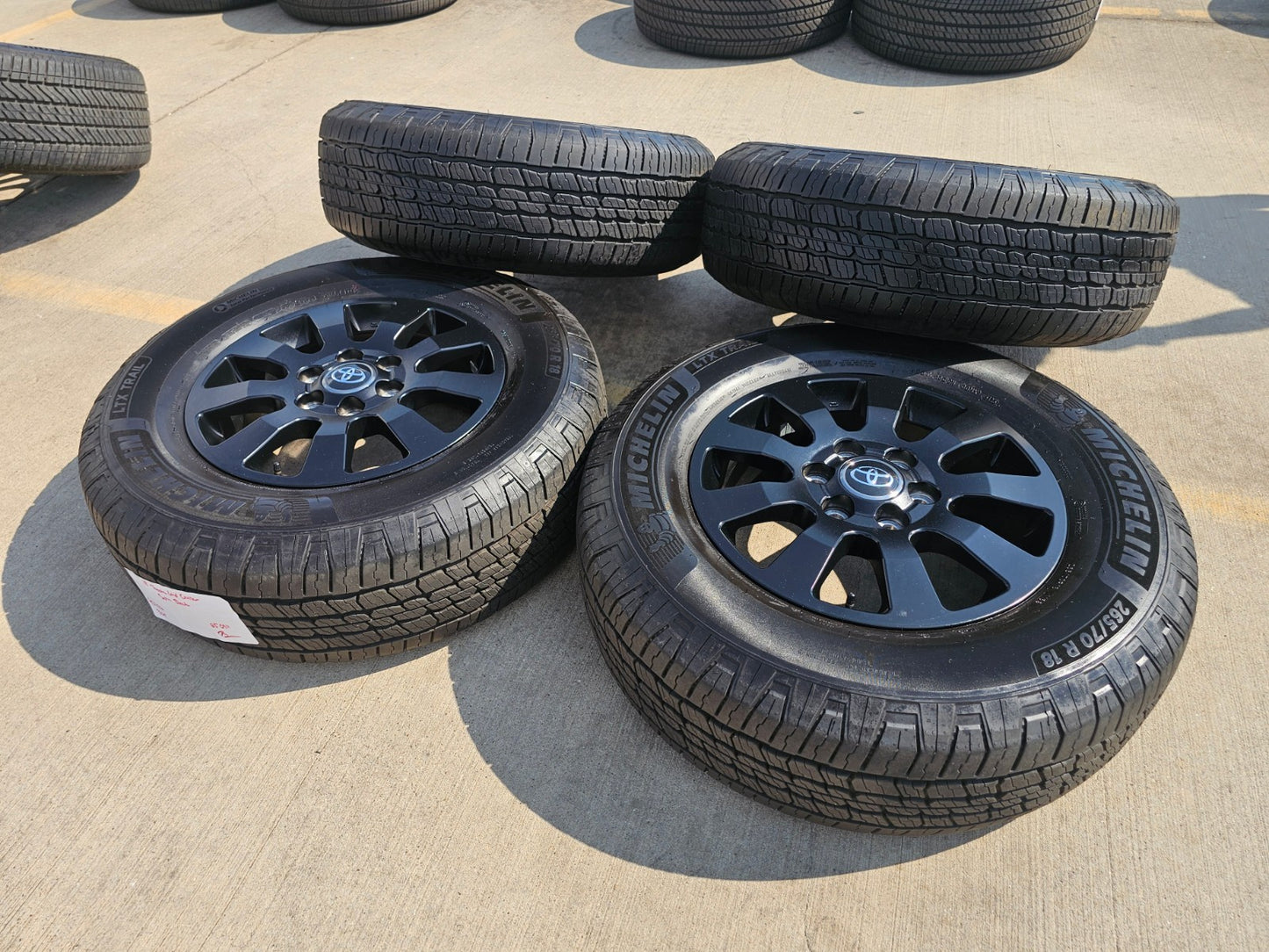 18" Toyota Land Cruiser OEM TRD black wheels rims 95952 Tundra Sequoia
