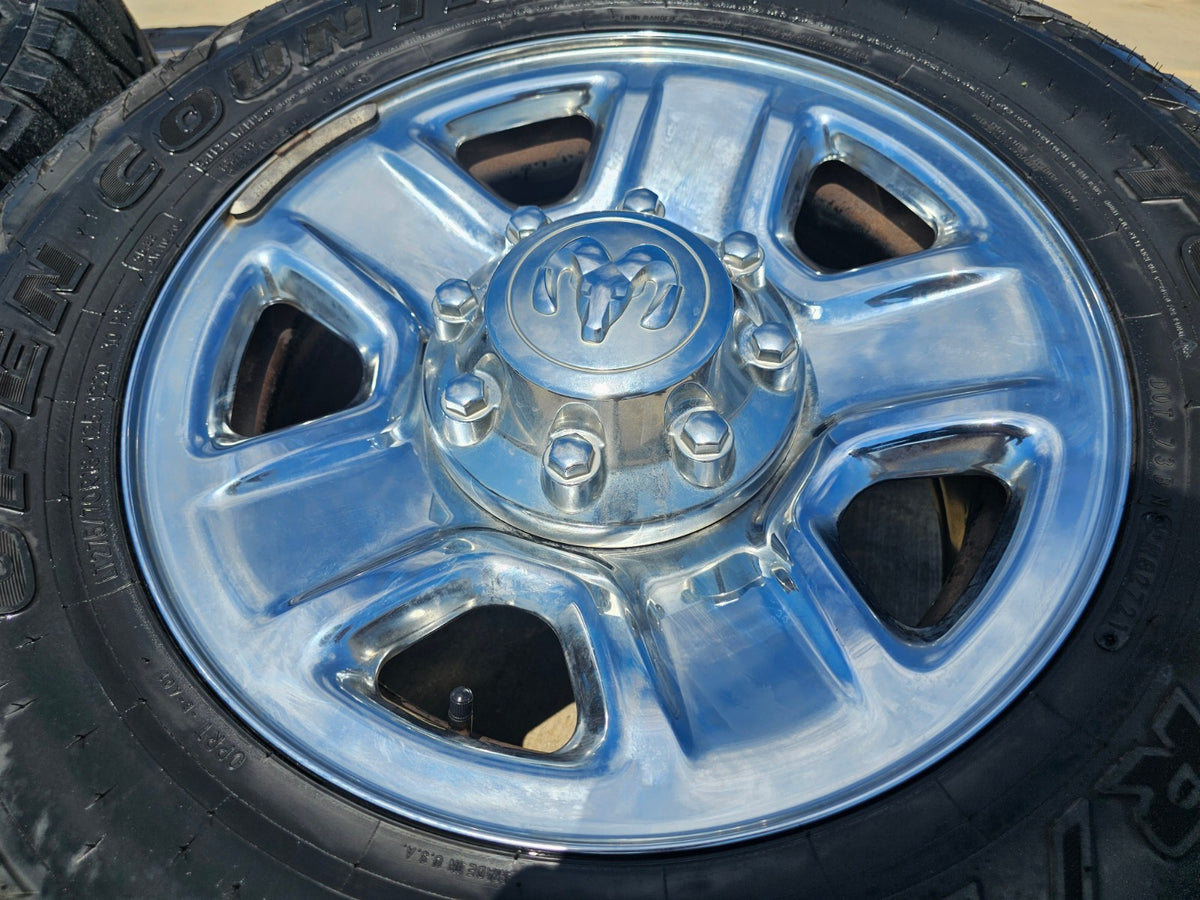 18" Dodge Ram 2500 3500 STEEL chrome OEM 2473 wheels rims SET TOYO R/T