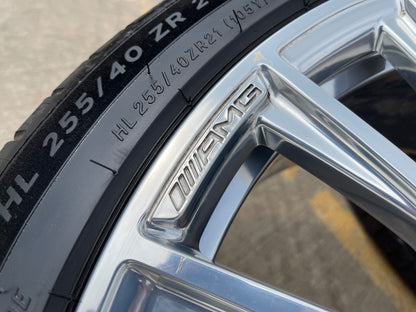 21" Mercedes S63 S550 S600 MAYBACH AMG OEM wheels rims MICHELIN 2024 2025 2026