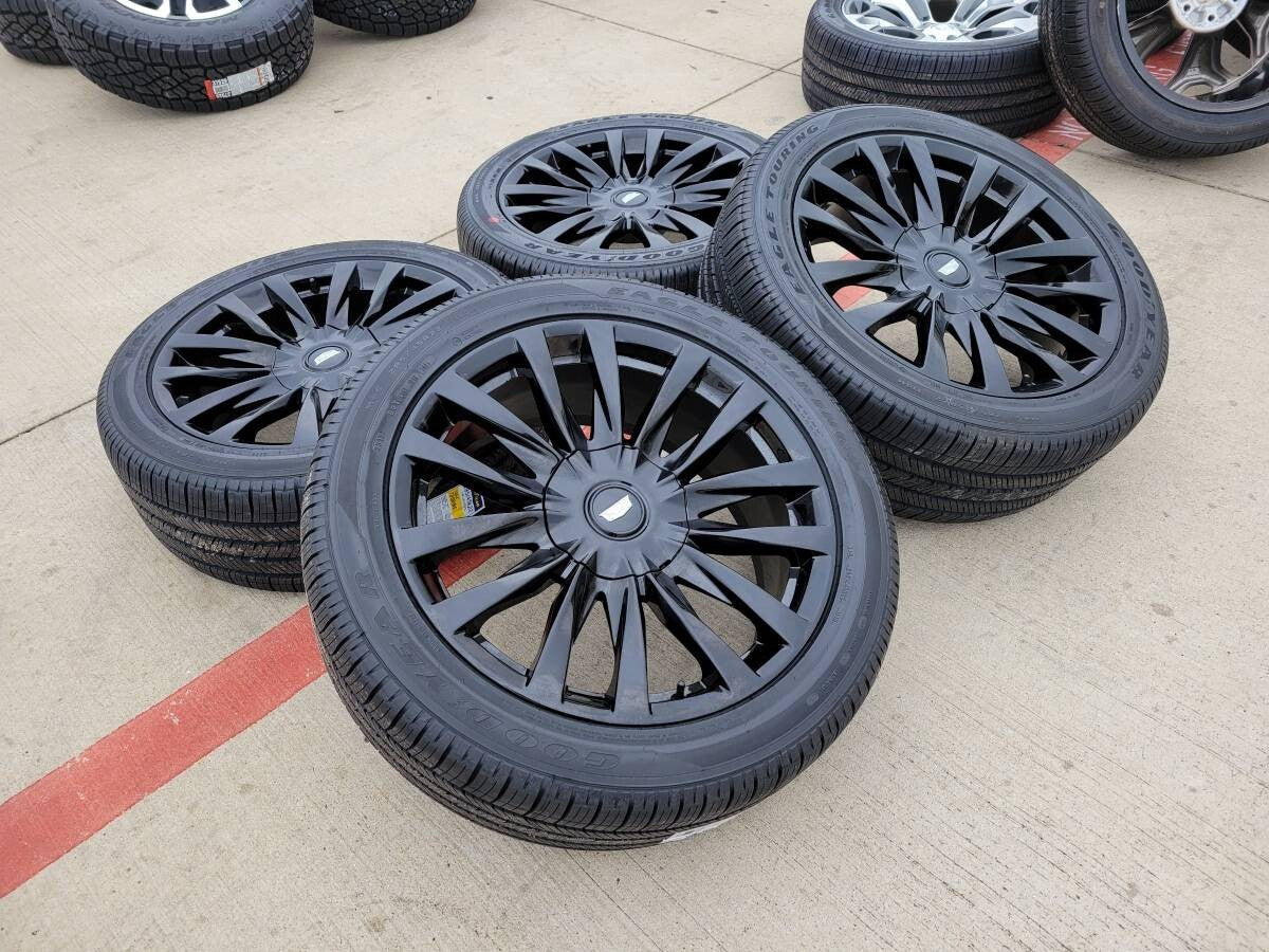 22" Cadillac Escalade OEM Black wheels rims 4873 95026 Tahoe Silverado NEW