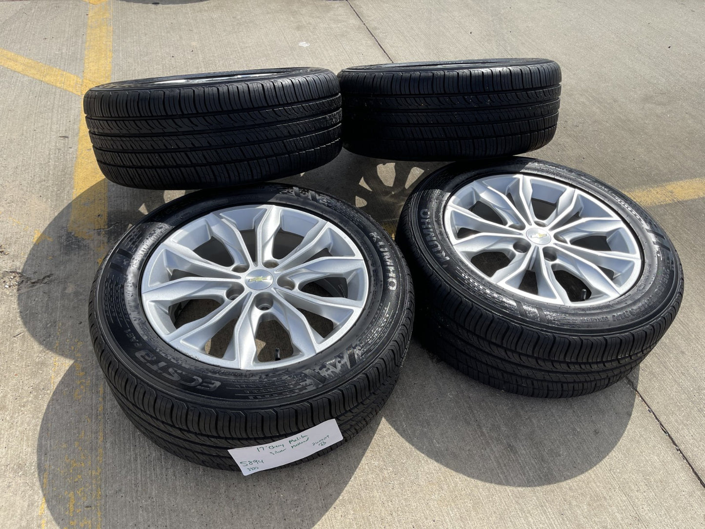 17" Chevy Malibu OEM wheels rims 5894 tires Impala GMC Terrain Equinox 5x120
