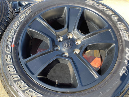 20" Dodge Ram 1500 OEM LIMITED Black 2676 2723 wheels rims BRIDGESTONE NEW