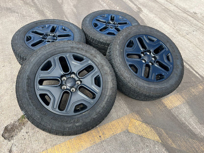 17" Jeep Cherokee wheels OEM rims Compass Renegade 9199 black A/T tires