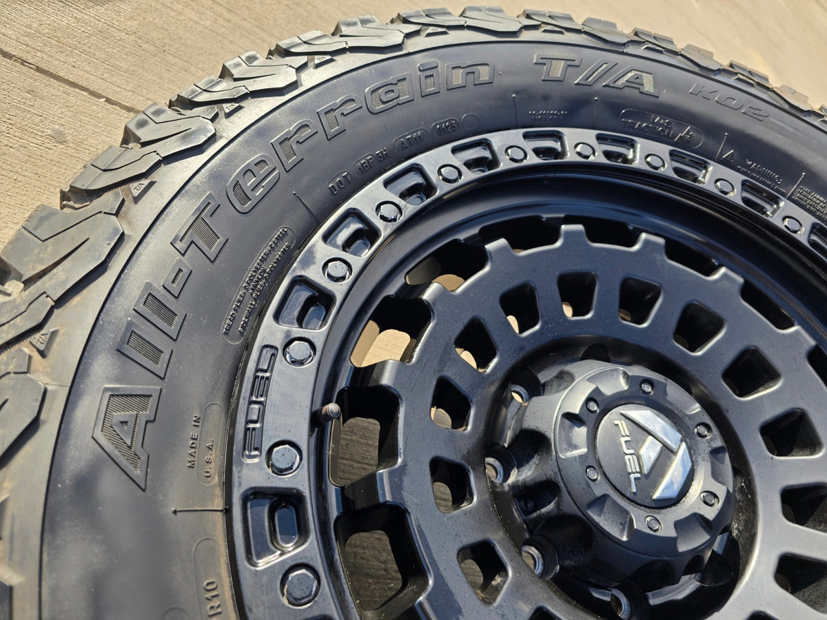 20" FUEL D633 Zephyr GMC Sierra Chevy Silverado 2500 3500 wheels rims 8x180 BFG