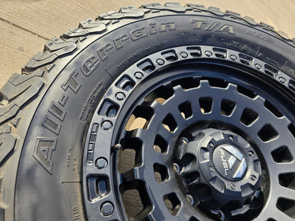 20" FUEL D633 Zephyr GMC Sierra Chevy Silverado 2500 3500 wheels rims 8x180 BFG